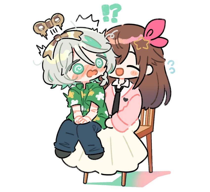 tokino sora and cecilia immergreen (hololive and 2 more) drawn by meopun_(meopen429)
