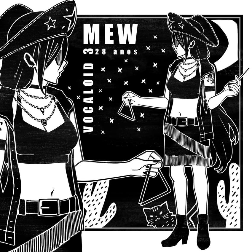 mew (vocaloid) drawn by hiomaika