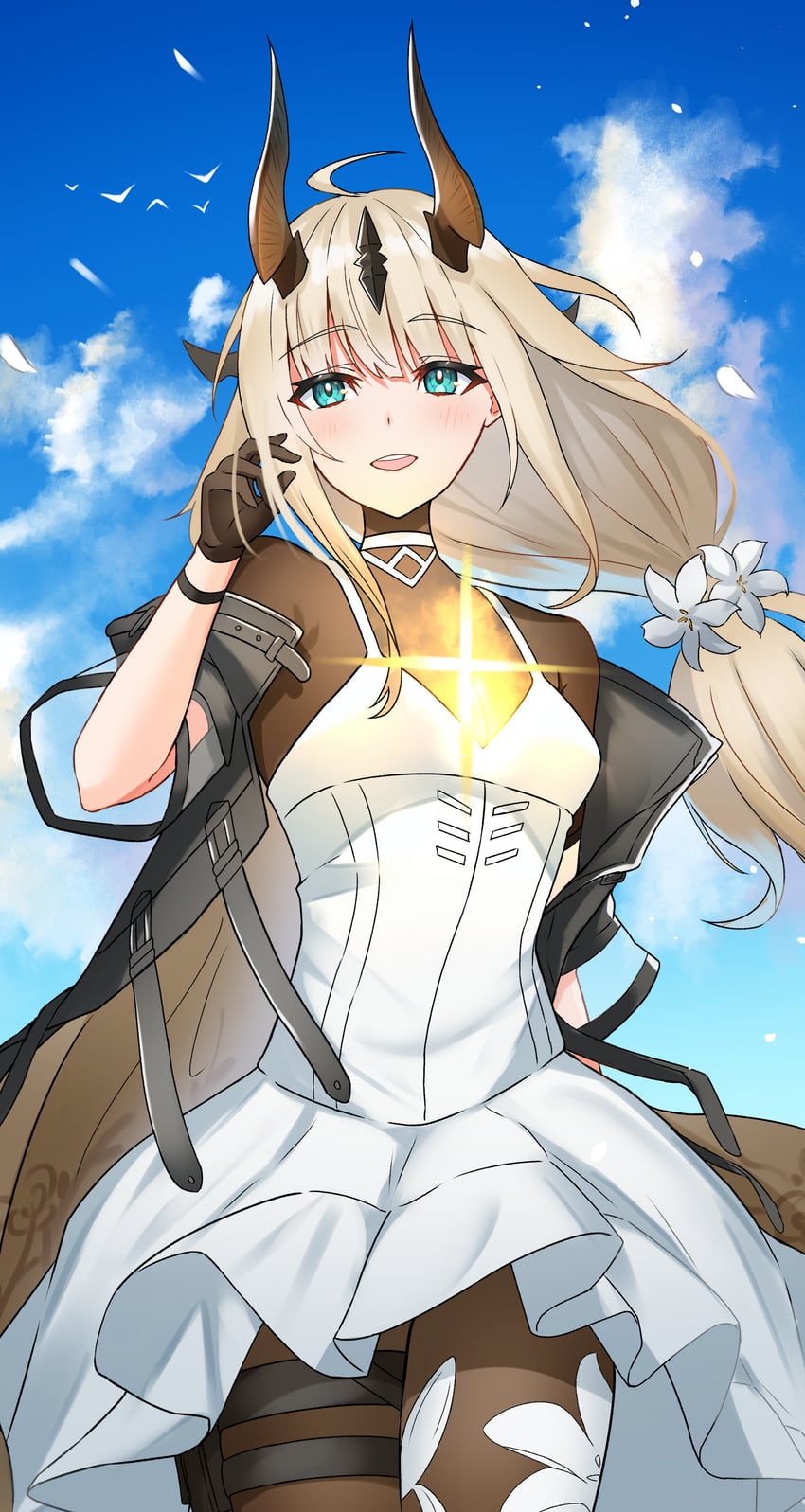 reed and reed the flame shadow (arknights) drawn by k@bu