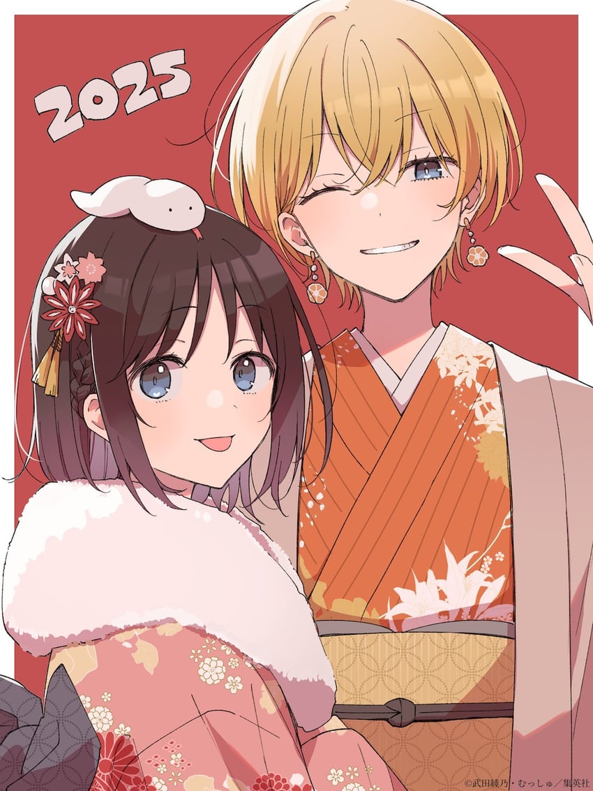 haruyama hana and usurai mizuki (hana wa saku shura no gotoku) drawn by musshu_(omu001)