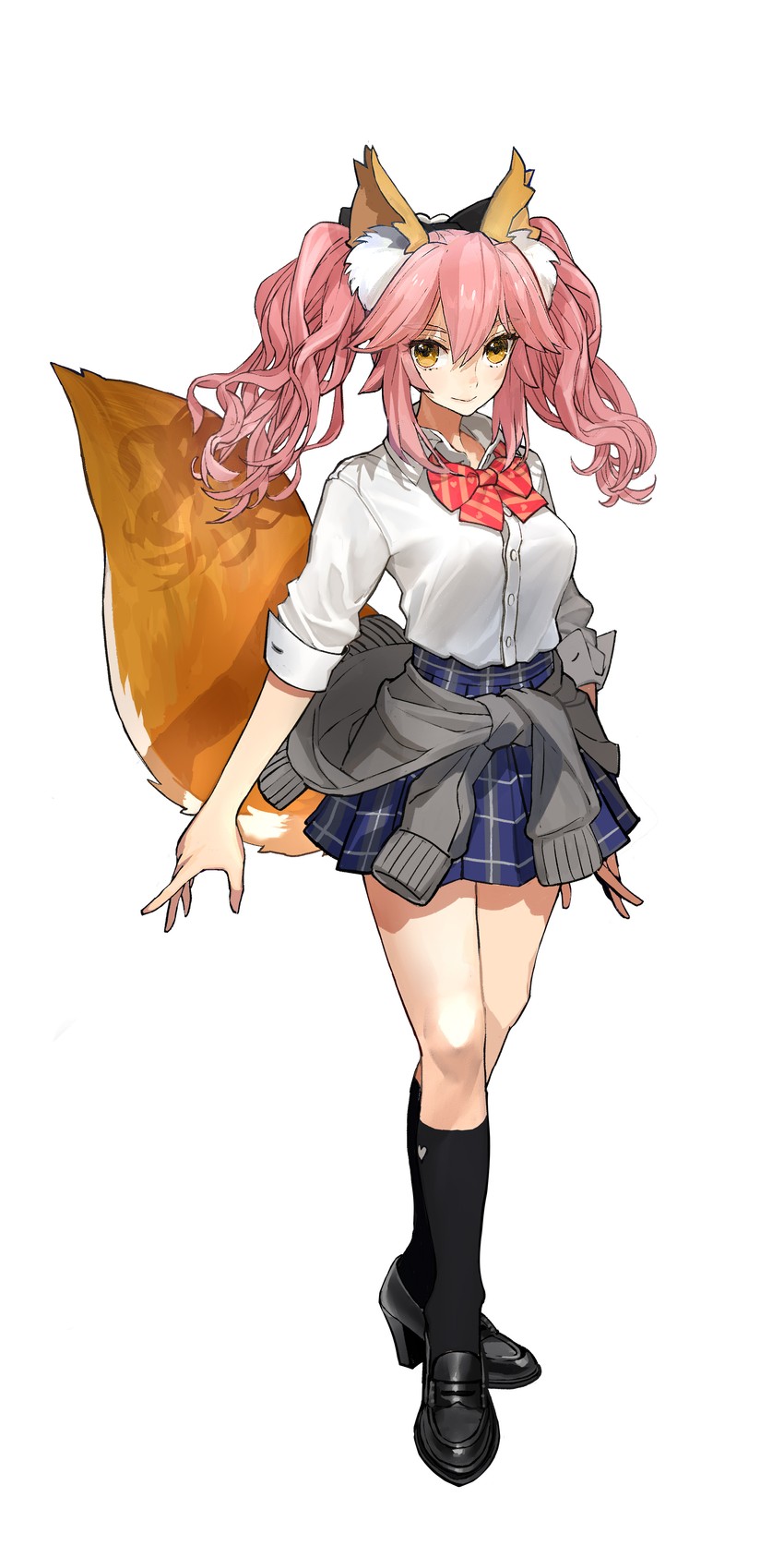 tamamo and tamamo no mae (fate and 3 more) drawn by wada_arco