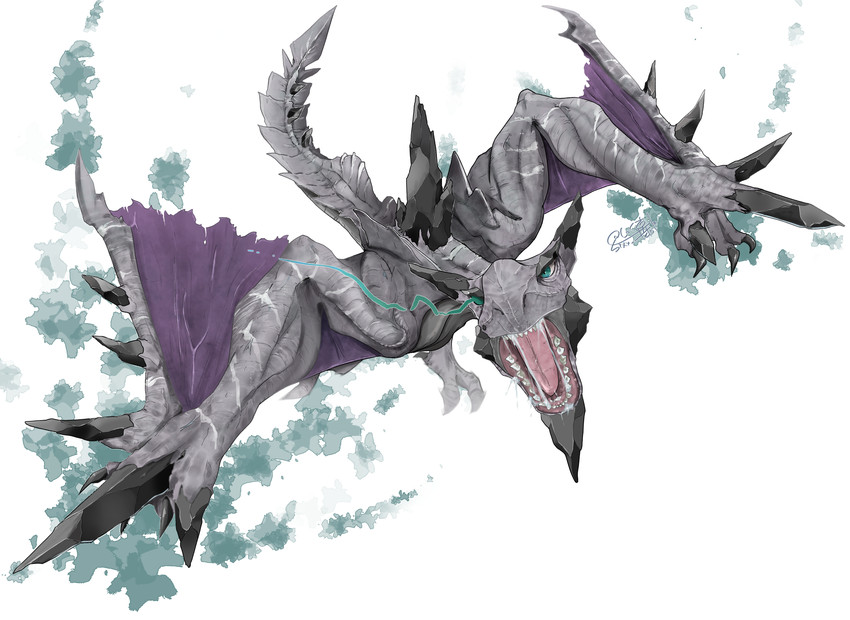 aerodactyl and tigrex (pokemon and 2 more) drawn by sixx_tetola