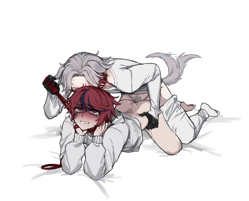 aotsuki eito and sumino takumi (the hundred line -last defense academy-) drawn by tsu_(lovesick1964)