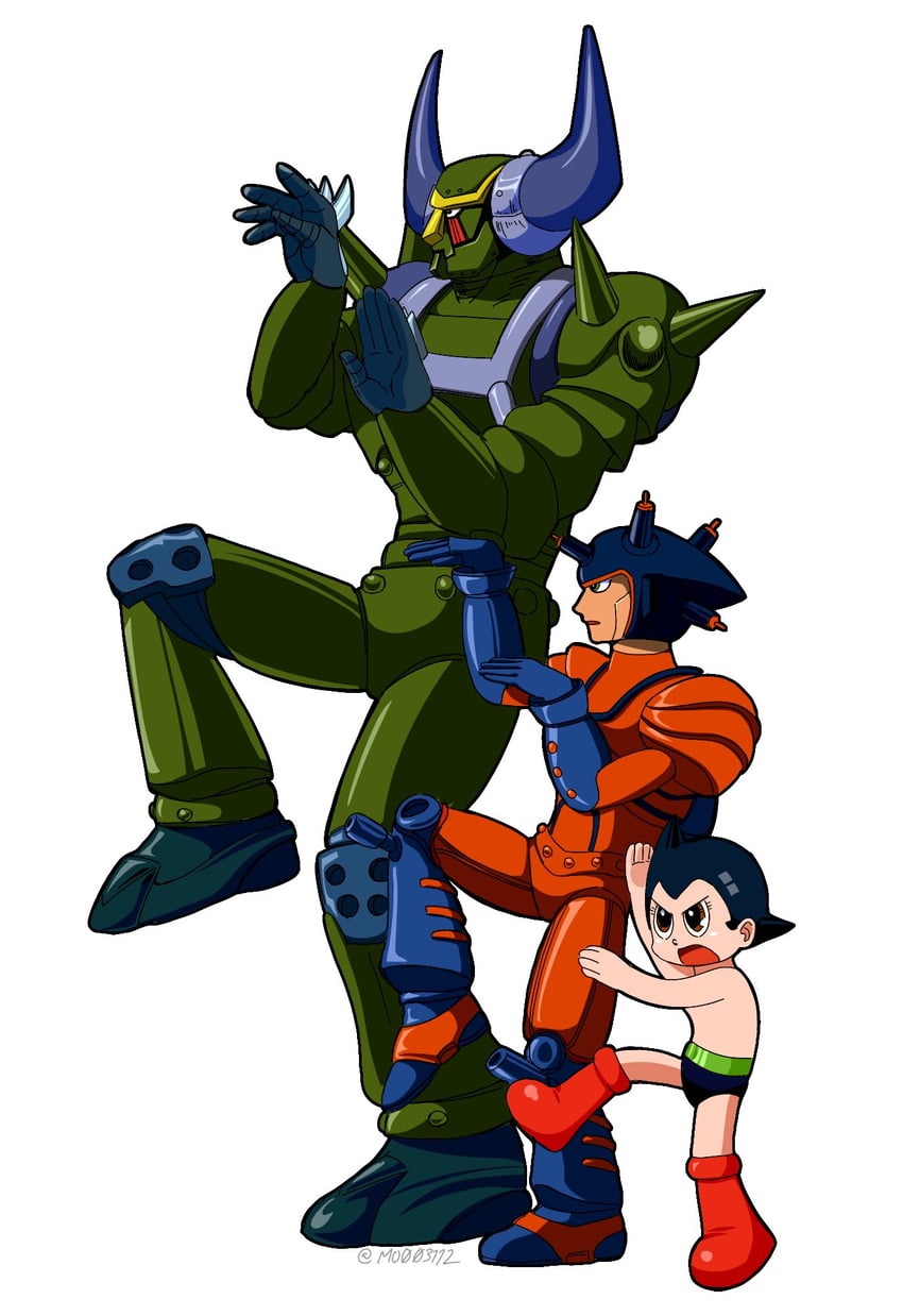atom, pluto, and atlas (yotsubato! and 1 more) drawn by mo003112