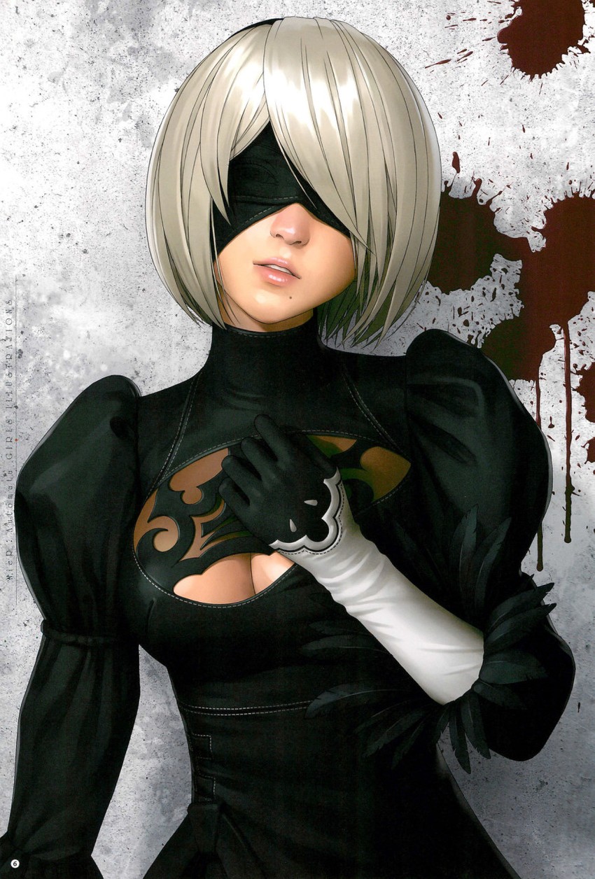 2b (nier and 1 more) drawn by watanabe_yasuaki