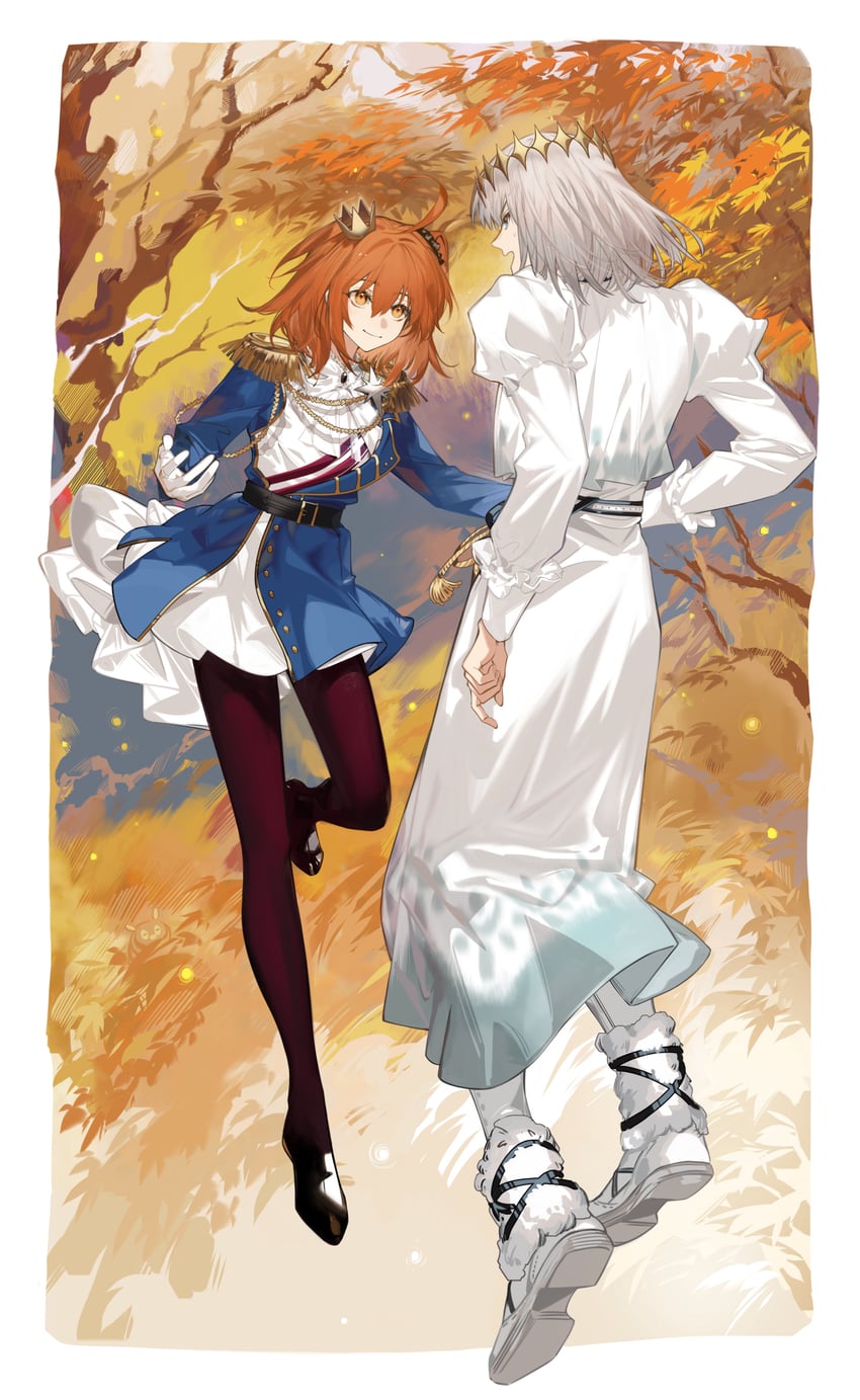 fujimaru ritsuka and oberon (fate and 1 more) drawn by arlizi