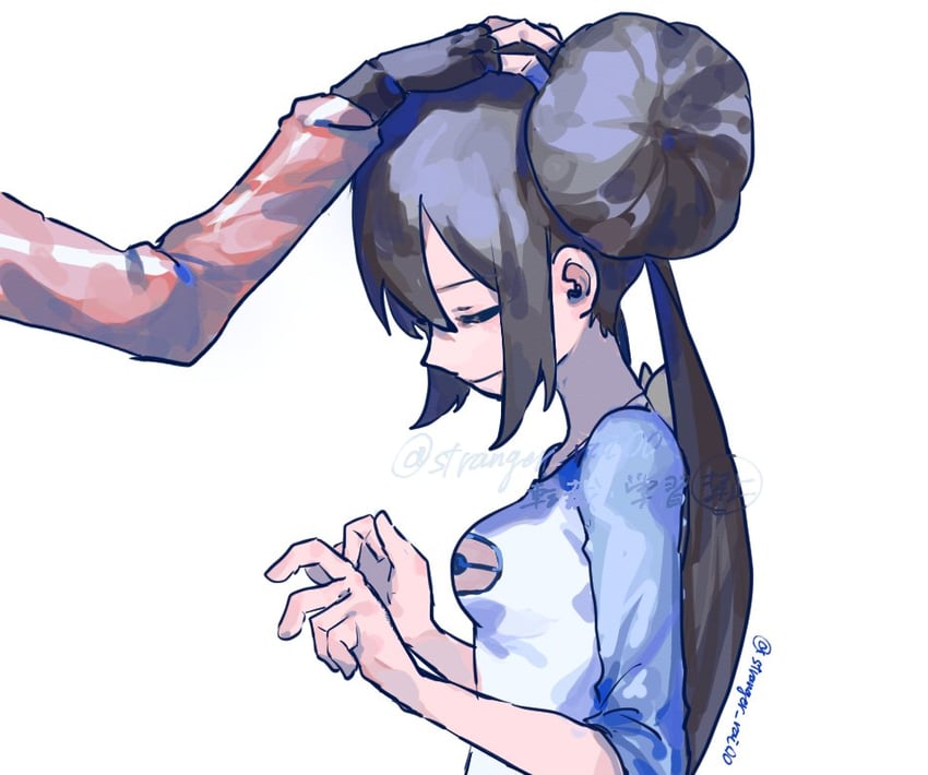 rosa and hugh (pokemon and 1 more) drawn by zui_fz