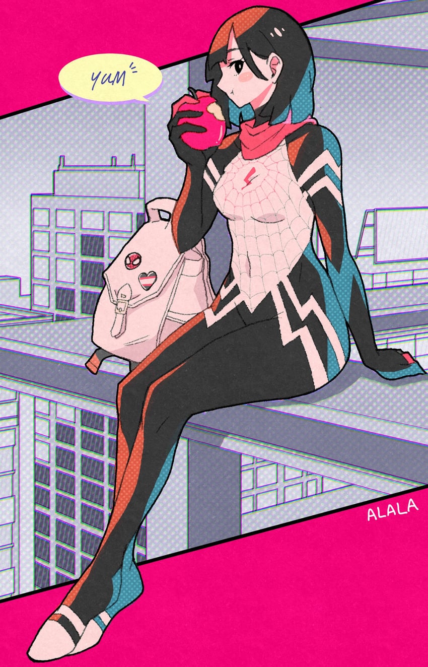silk and cindy moon (marvel and 1 more) drawn by sushi_pizza_rrr