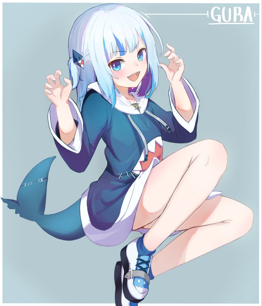 gawr gura (hololive and 1 more) drawn by wep16night