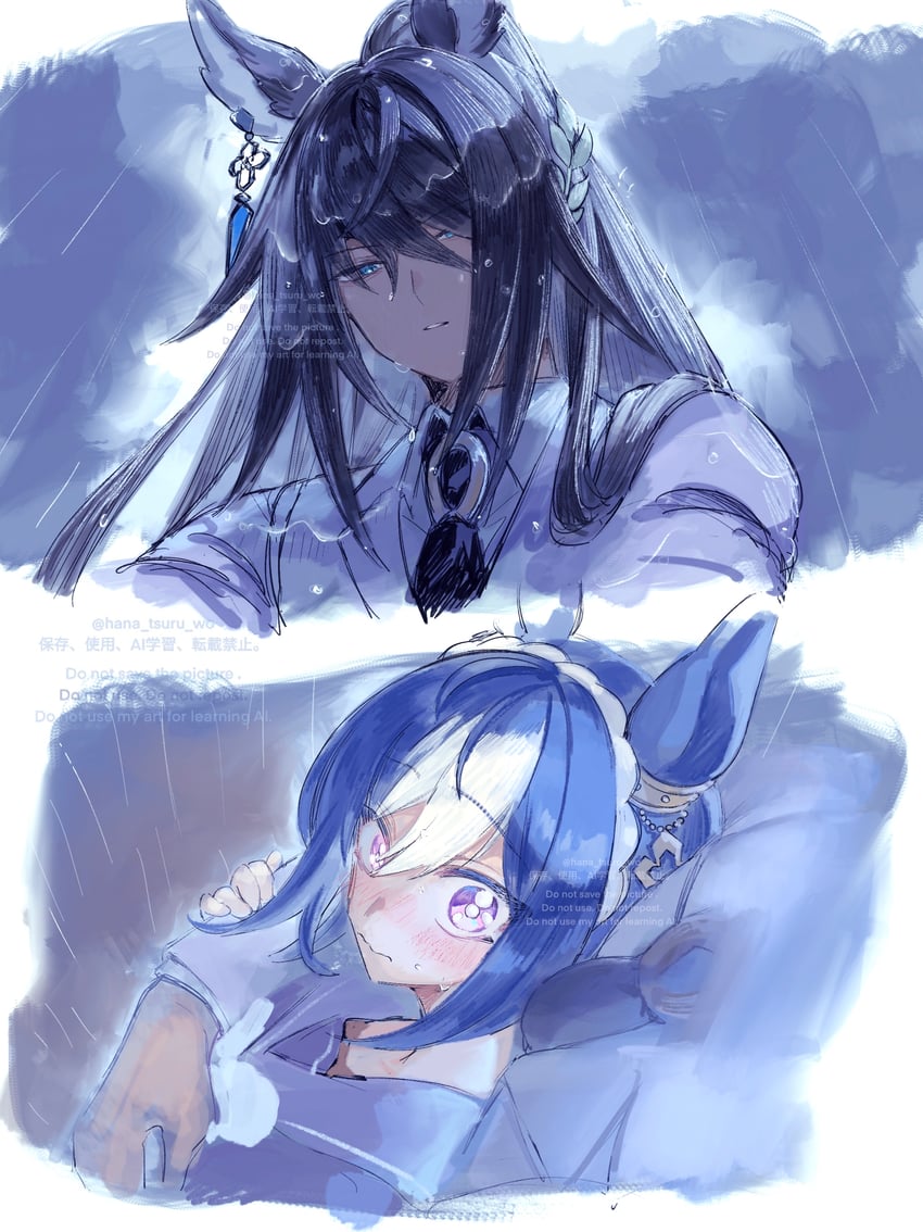 symboli kris s and cesario (umamusume) drawn by sugomori_tsuru_(hana_tsuru_wo)