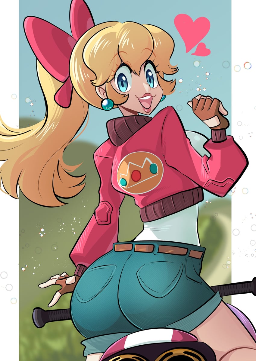 princess peach (mario and 2 more) drawn by missandydandy