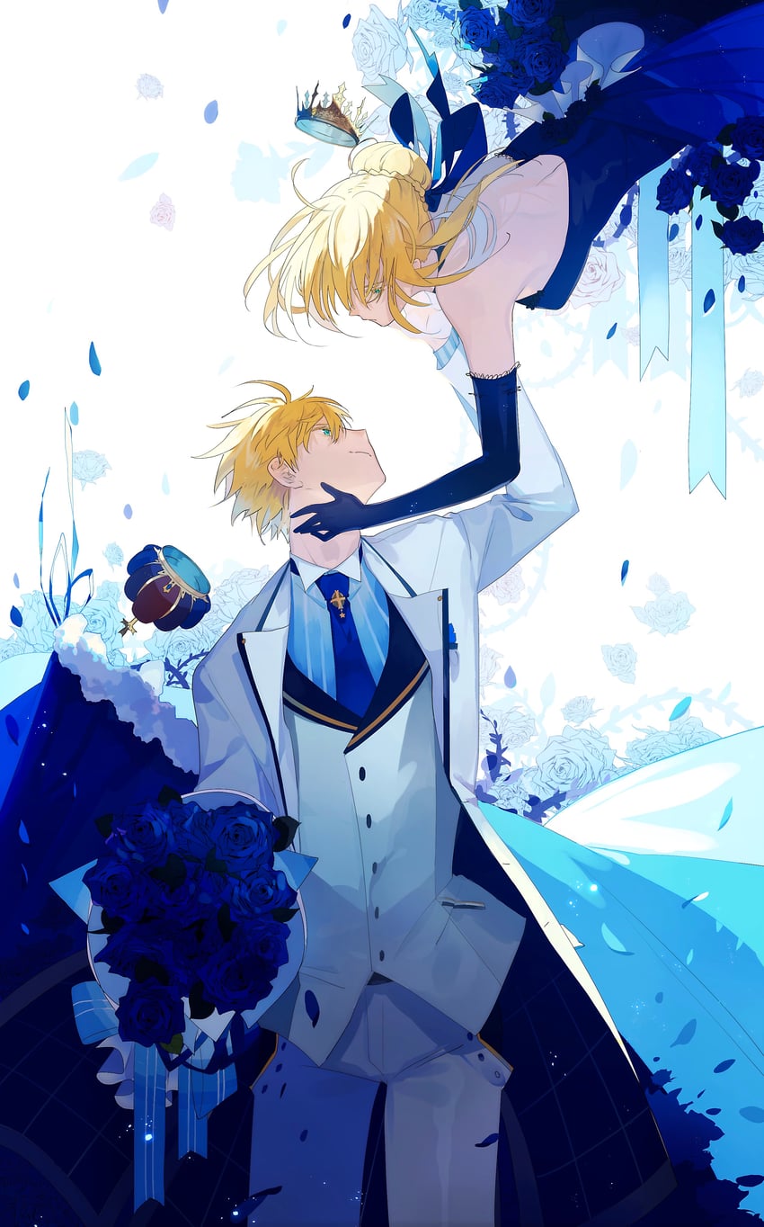 artoria pendragon, saber, and arthur pendragon (fate and 4 more) drawn by zero_(jckz2334)