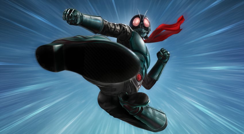 kamen rider 1 (kamen rider and 1 more) drawn by masukudo_(hamamoto_hikaru)