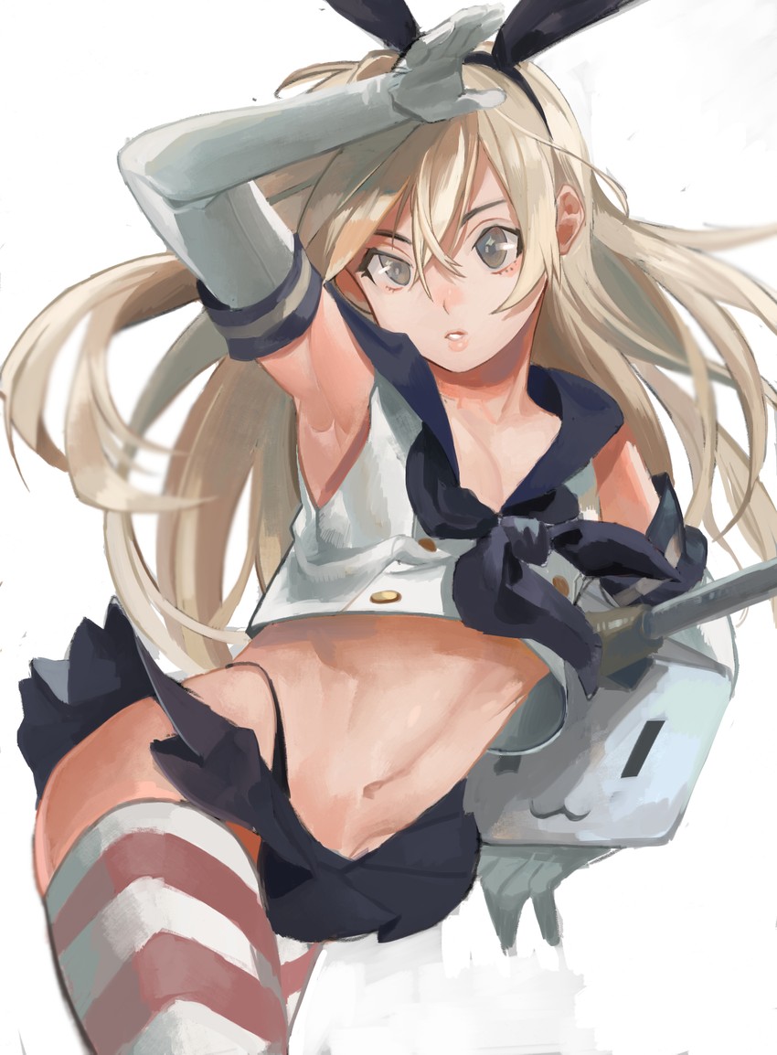 shimakaze, rensouhou-chan, and shimakaze-kun (kantai collection) drawn by mihatarou