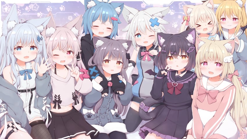 karin, rusk, chocolat, chiffon, lime, and 3 more (original and 1 more) drawn by tutsucha_illust