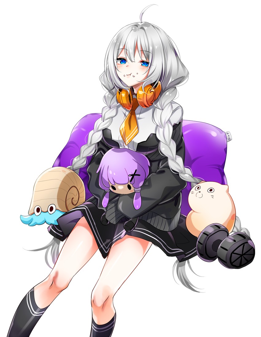 yuzuki yukari, kizuna akari, and omanyte (pokemon and 1 more) drawn by gel_(nukoleg)