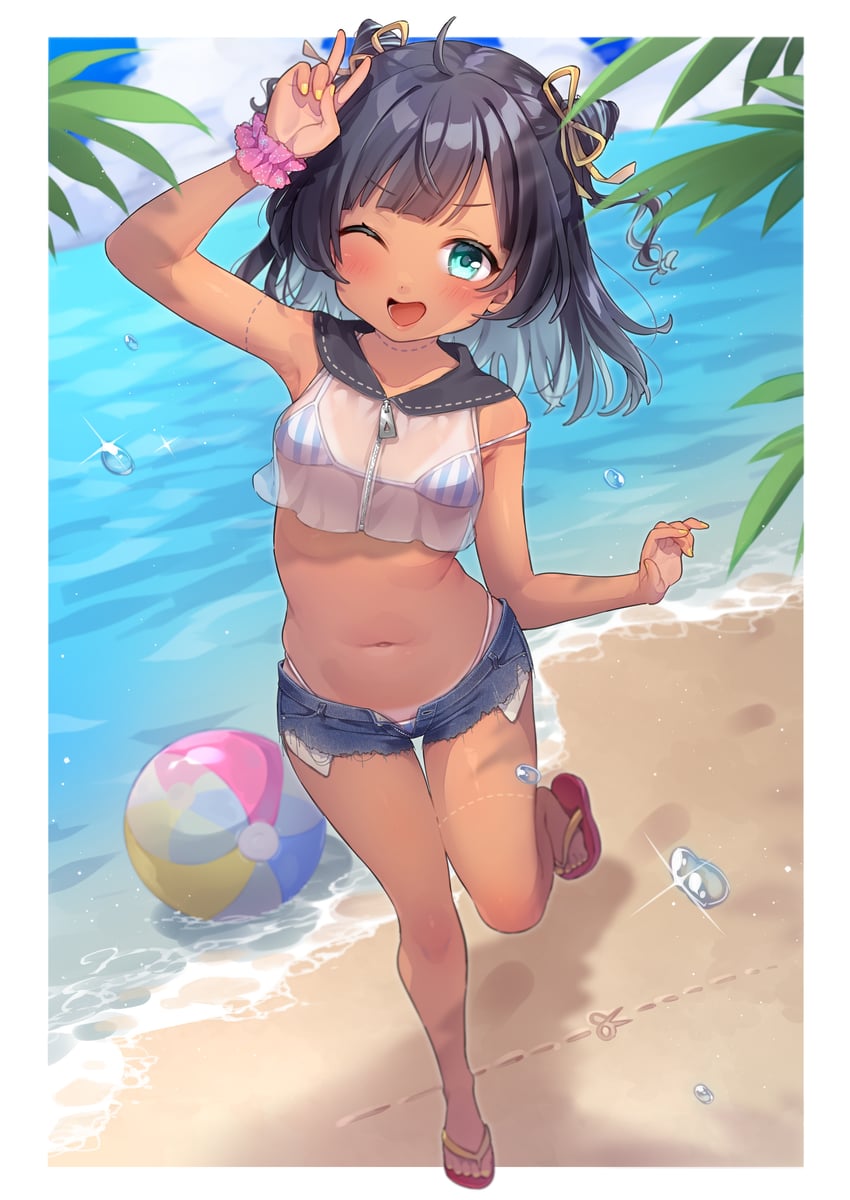 kiritori sen (indie virtual youtuber) drawn by trente