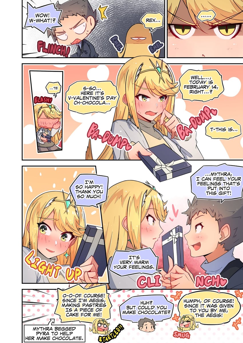 mythra and rex (xenoblade chronicles and 1 more) drawn by osora_(judithandlilith)