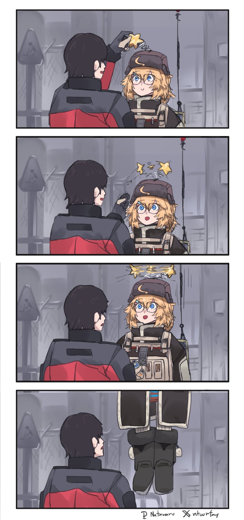 commander, wkp, and littara (girls' frontline and 1 more) drawn by natawaru