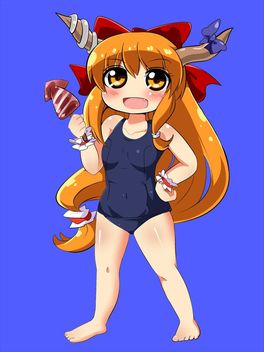 ibuki suika (touhou and 1 more) drawn by motsu_(selshia12)