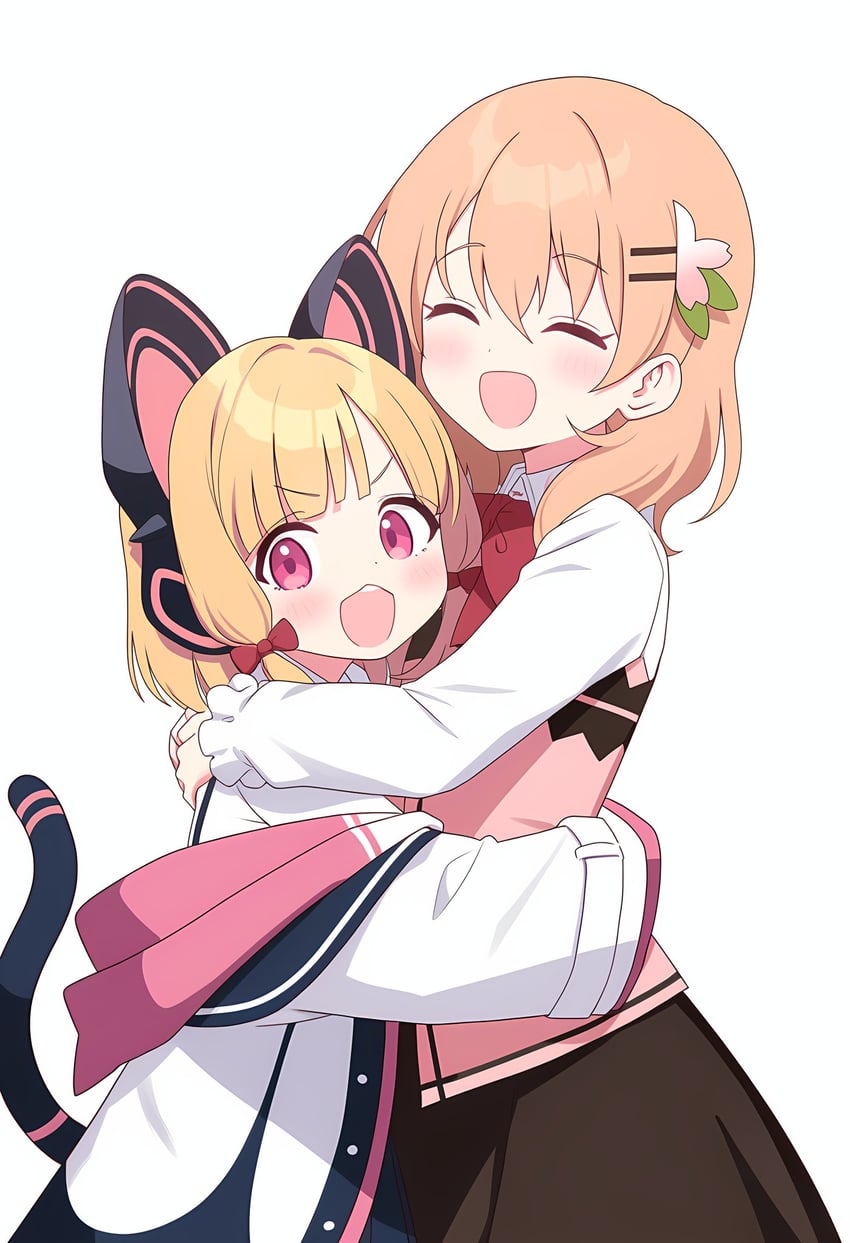 momoi and hoto cocoa (blue archive and 1 more) drawn by ekoren