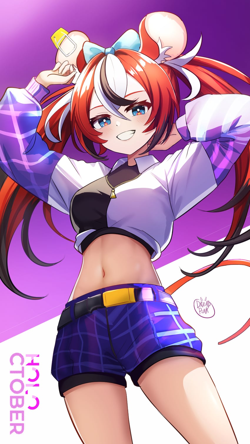 hakos baelz (hololive and 1 more) drawn by dreadpunk