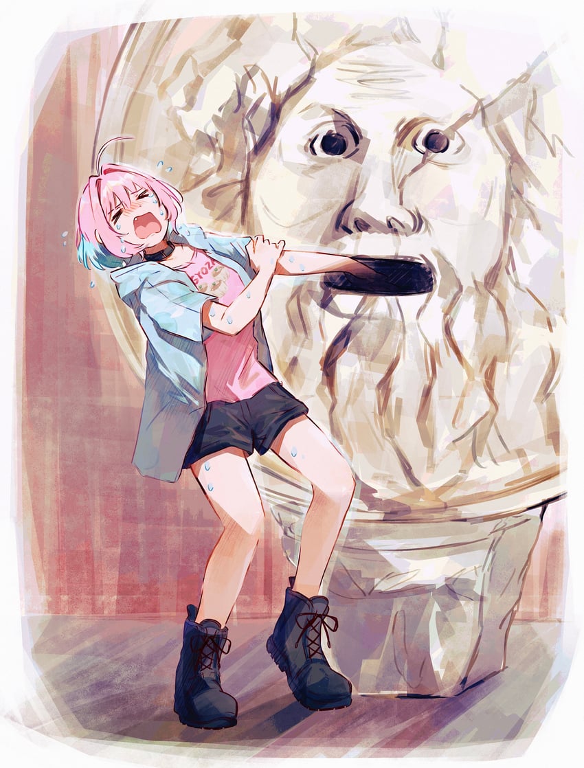 yumemi riamu (idolmaster and 1 more) drawn by hamachamu