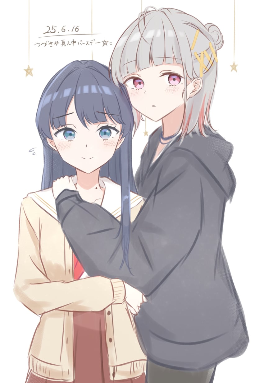 murano sayaka and yugiri tsuzuri (love live! and 1 more) drawn by iroha_(nami3)