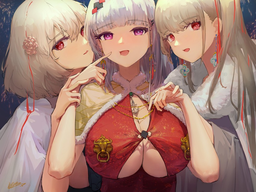 formidable, sirius, and dido (azur lane) drawn by kioroshin