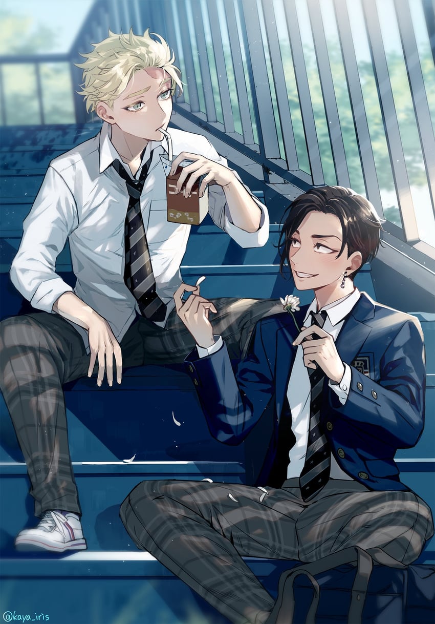 kokonoi hajime and inui seishu (tokyo revengers) drawn by kaya_lily