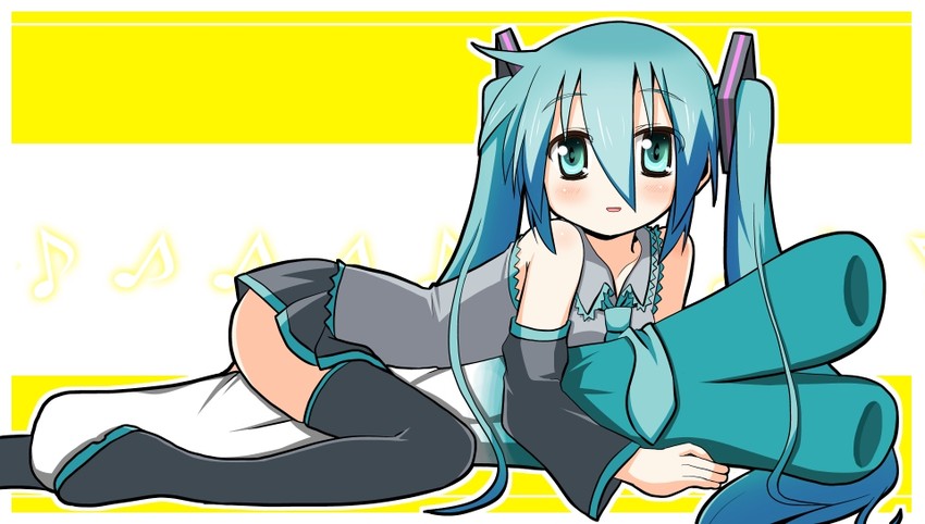 hatsune miku (vocaloid) drawn by minami_(colorful_palette)