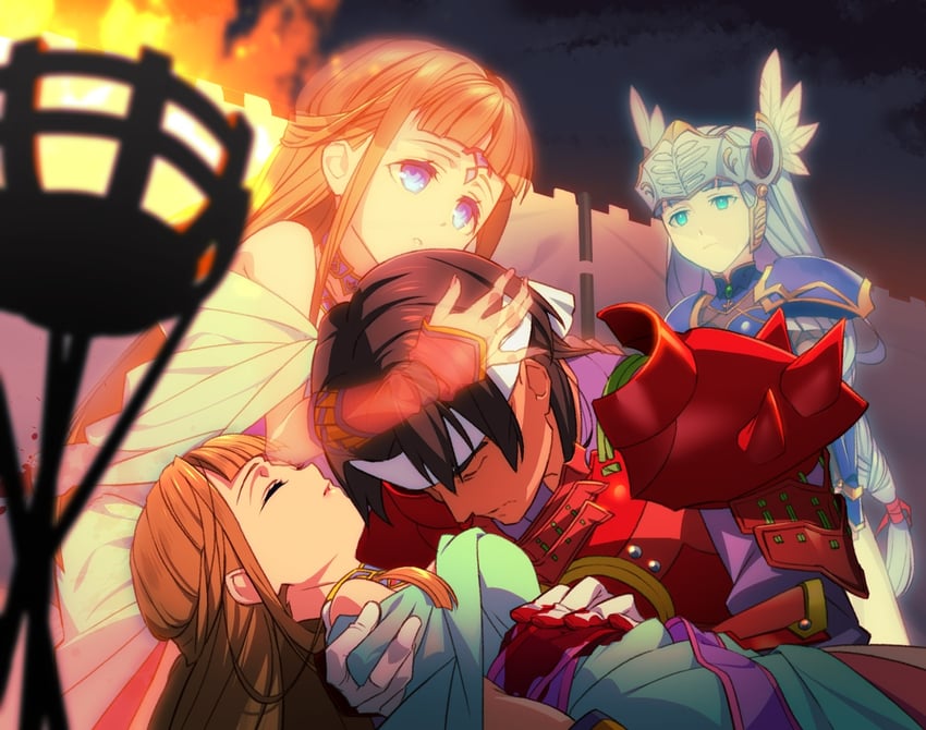 lenneth valkyrie, shiho, and suo (valkyrie profile) drawn by yunde_(twez3727)