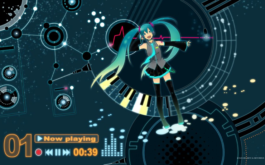 hatsune miku (vocaloid and 1 more) drawn by nagita