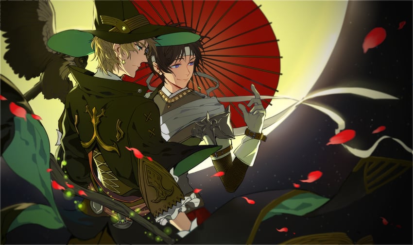 ye xiu and wang jiexi (quanzhi gaoshou) drawn by jokerplaner
