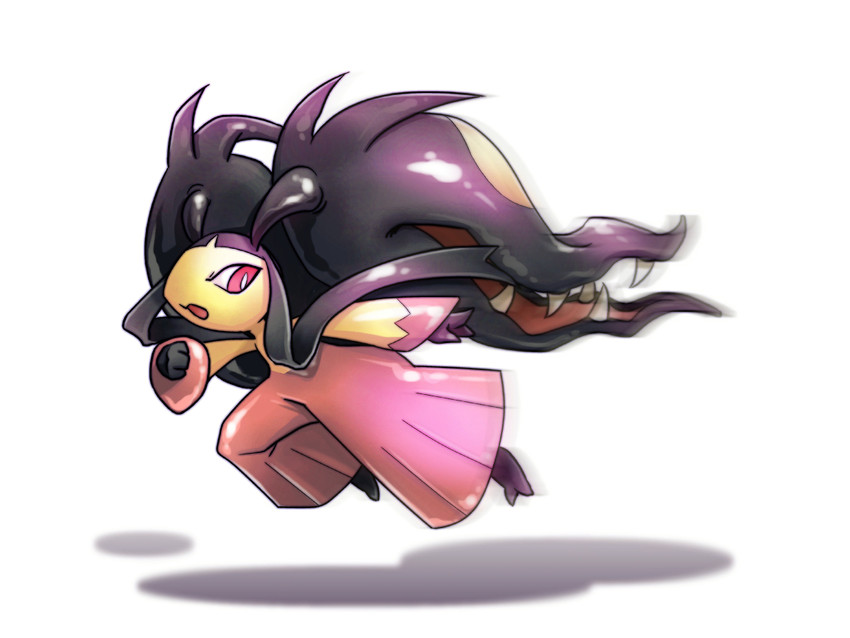 mawile and mega mawile (pokemon) drawn by makoppechino1991
