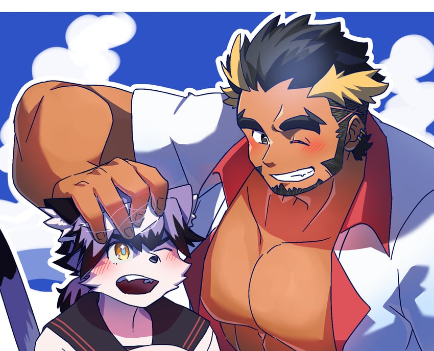 kiloc and joezen (live a hero) drawn by shizu_ponnu