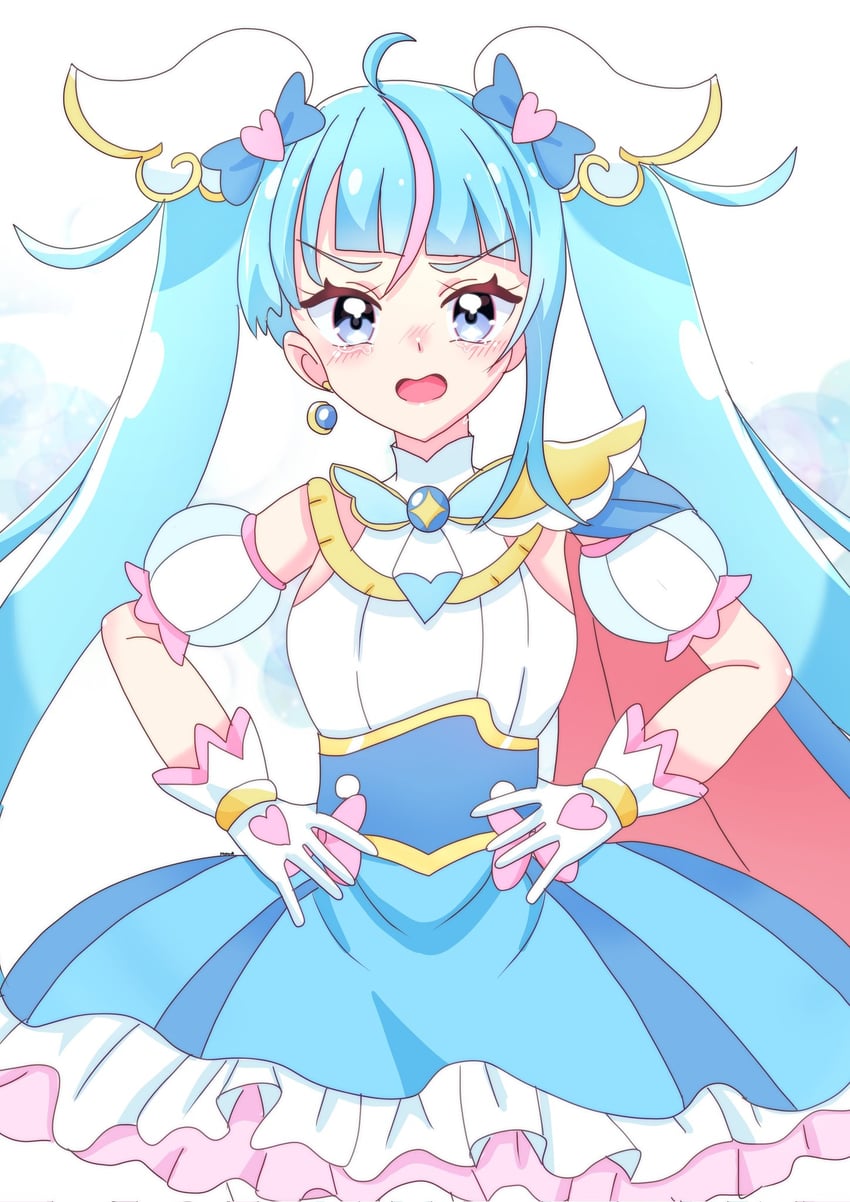 sora harewataru and cure sky (precure and 1 more) drawn by momotarouooi