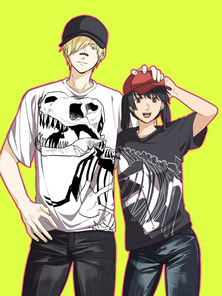 liz alderton and saratoga drayper (save data de koi wo shite mita) drawn by rio_(cat-rio)