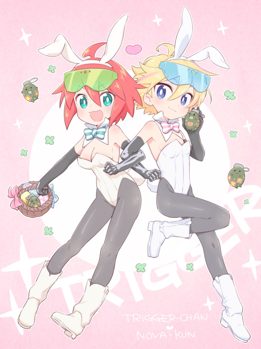 luluco, alpha omega nova, trigger-chan, and frag (uchuu patrol luluco) drawn by mt.somo