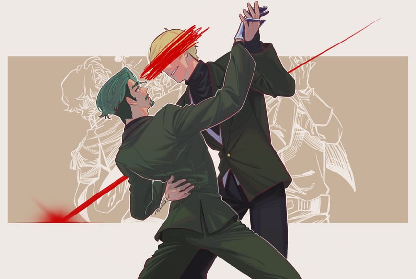 char aznable, challia bull, and shirouzu (gundam and 1 more) drawn by mire_f05