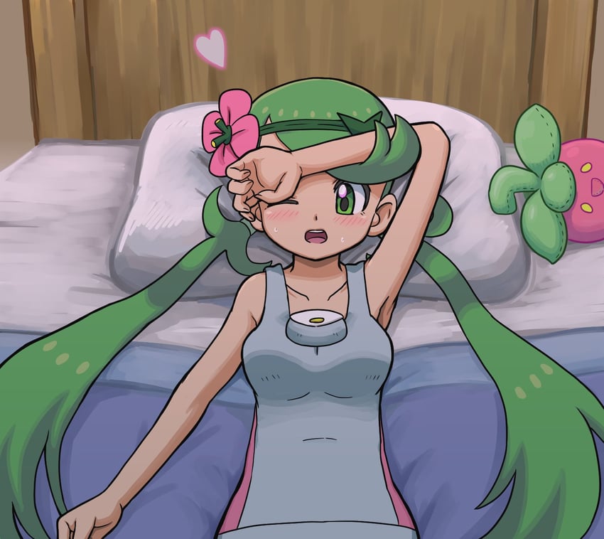 mallow and bounsweet (pokemon and 1 more) drawn by takamame