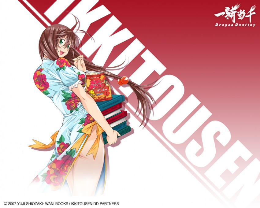 ryuubi gentoku (ikkitousen and 1 more) drawn by shiozaki_yuji