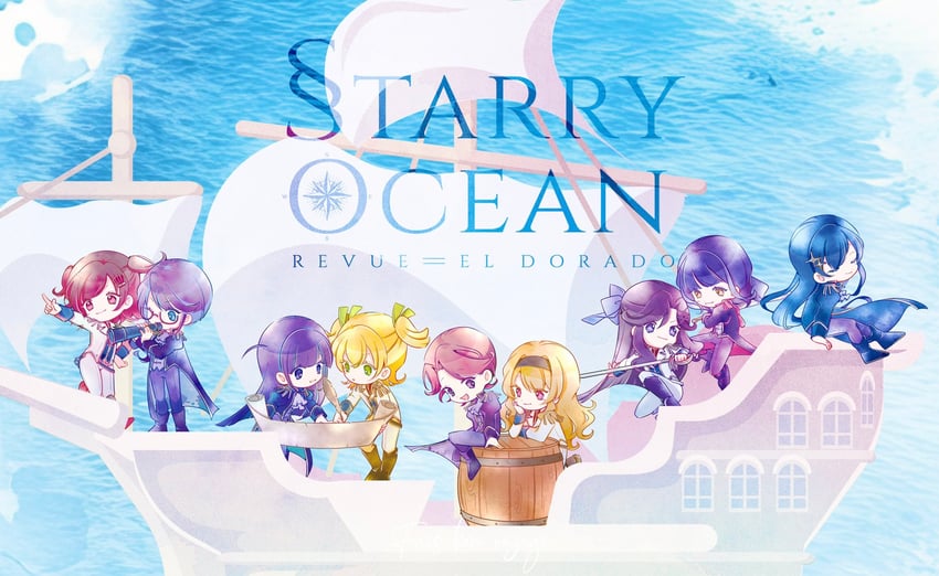 saijou claudine, tendou maya, daiba nana, aijou karen, tsuyuzaki mahiru, and 4 more (shoujo kageki revue starlight) drawn by gyosite