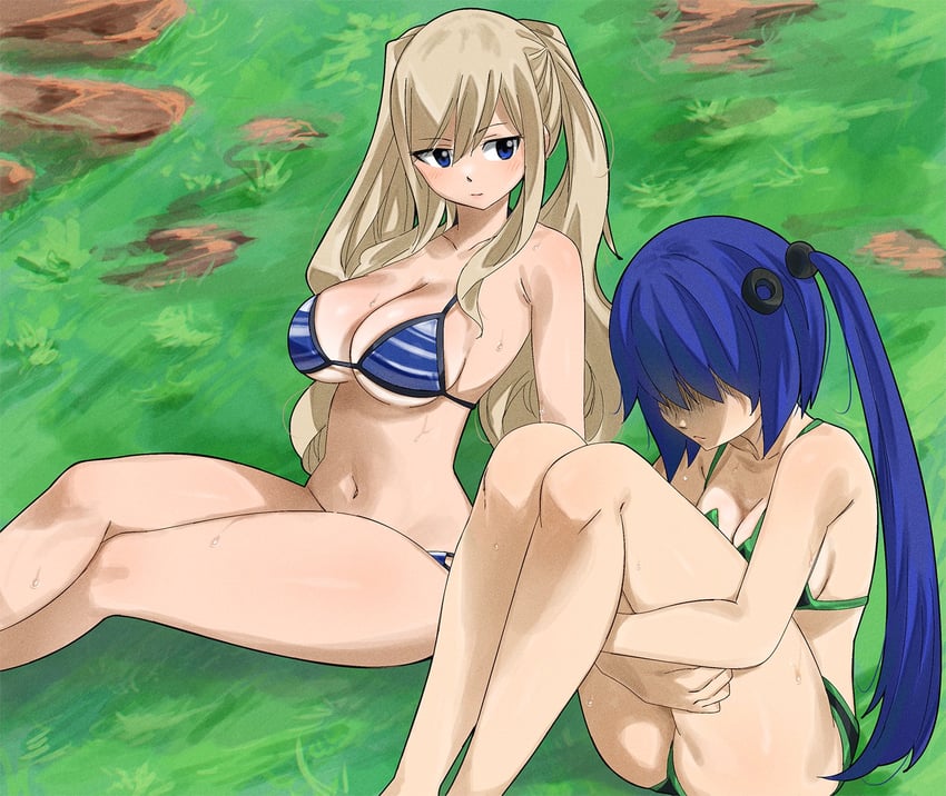 rebecca bluegarden and labilia christy (eden's zero) drawn by gaston18