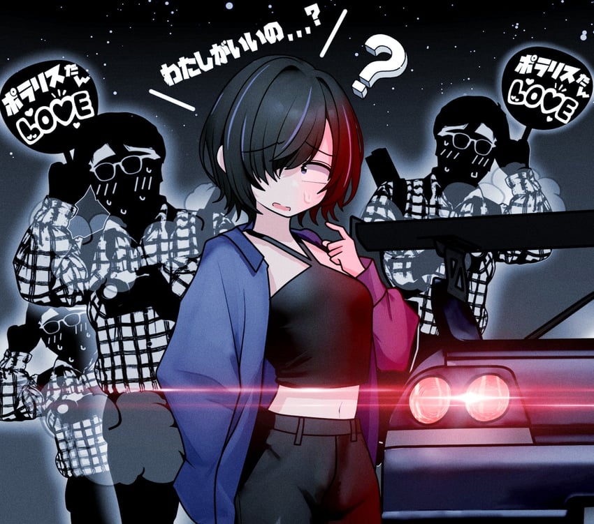 eternal polaris and gothic the my lord (shutokou battle) drawn by kaito_(stop404man)