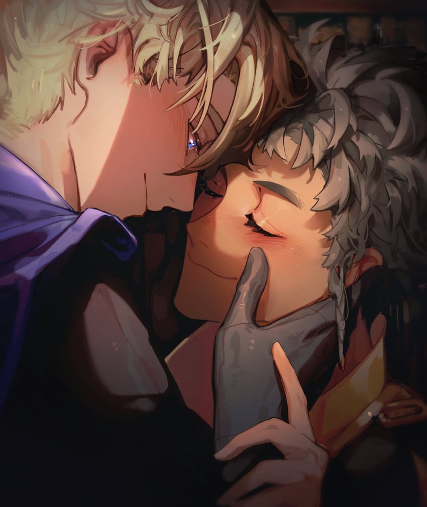 dimitri alexandre blaiddyd and claude von riegan (fire emblem and 1 more) drawn by ennec0