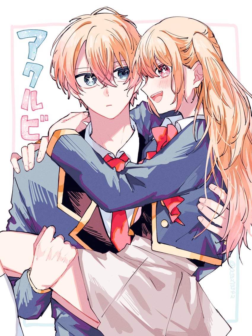 hoshino ruby and hoshino aquamarine (oshi no ko) drawn by a52273342