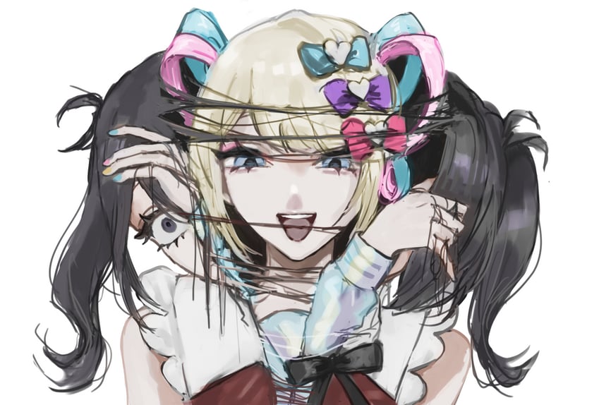 chouzetsusaikawa tenshi-chan and ame-chan (needy girl overdose) drawn by sanmanako