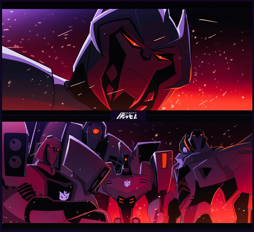 megatron, starscream, soundwave, and shockwave (transformers and 2 more) drawn by primusibi
