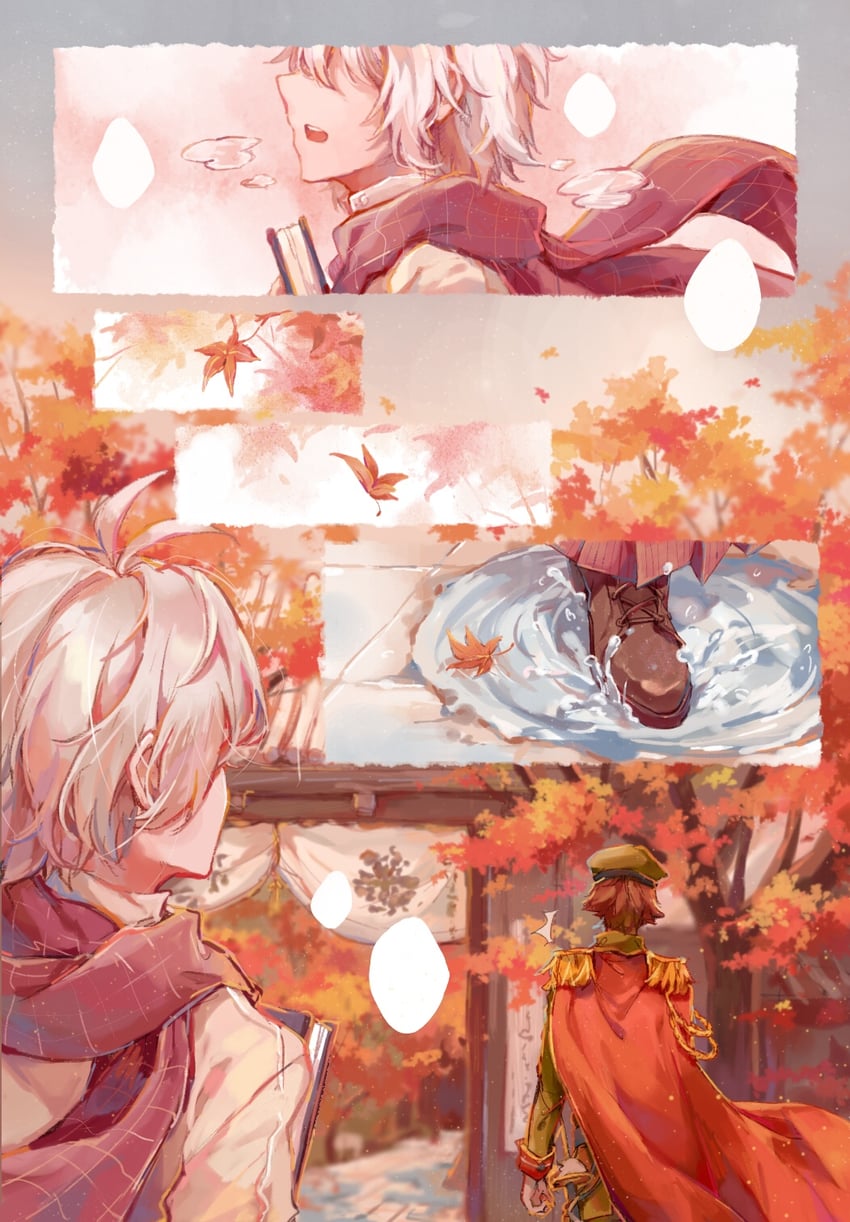 nanase riku and osaka sougo (idolish7) drawn by polora